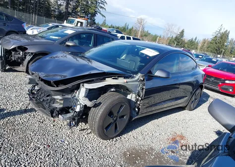 2023 Tesla Model 3 Rear-Wheel Drive from USA, damaged, VIN 5YJ3E1EA7PF418279